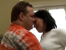 Hot German lady with dark hair gets her small tits covered with cum