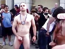 Public Masturbators: Outdoor Hunk Action