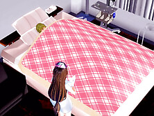 The Naughty Nurse Iris Rimjobs Her Man Until an Explosive Finish