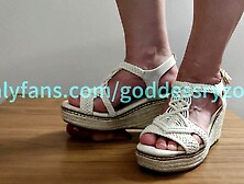 Dick crushed on table with heels – Extreme Femdom CBT.