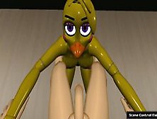 Fuck Nigths At Fredrika's Chica Blowjob Scene