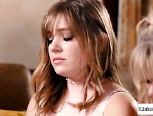 Serene Siren caught her stepdaughter Gizelle Palmer watching porn magazines.  The large melons mother i'd like to fuck enlightens