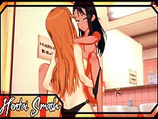 Nagatoro Gets Strapon Fucked In The Bathroom By Maki Gamou - Don't Toy With Me,  Miss Nagatoro Hentai