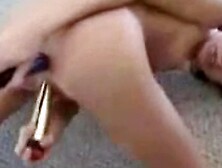 Gigis - Taylor Rain playing with 2 Dildos in ass and pu