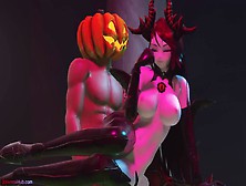 [Mmd] Halloween Special! Demon Succubus Dances For You And Likes Her Slaves (Nsfw Music Film)