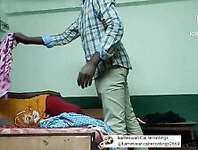 Hyd Telugu Couple In Oyo room,  romance & swallowing introduction part with voice & English sub-titles