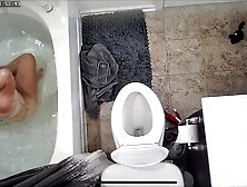 Spy girlfriend hidden cam naked taking bath