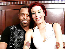 Skinny Lola goes wild on black cock