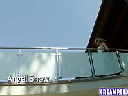 Stunning blonde gets messy in this creampie scene