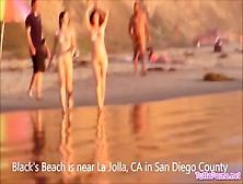 Behind The Scenes With Unique Nudes - Sunset At Black S Beach - Hd