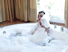 Rina Masturbates After A Bubble Bath With A Dildo - Wearehairy