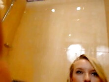 blonde cutie puts on a great show