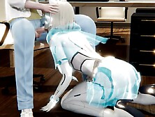 Test company's newly developed prototype AI customer service robot