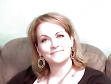 Blonde BBW shows her huge ass and pussy