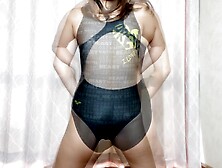 Her butt is shaken up in a new swimsuit ♡