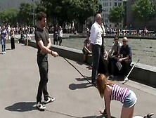 Bound teen made to crawl in public