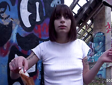 GERMAN SCOUT - TINY EMO GIRL SILVIA RARE ROUGH FUCK I PICKUP MINI TITS AND DIRTY SEX - German