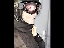 Lety Howl blows an Englishman she picked up at the ski locker in a hotel in the mountains.