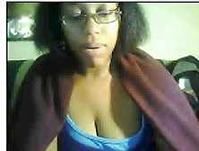 Showing my black cute face in homemade brunette vid