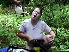 Breasty BoobieKat great outdoor moist T-Shirt & oral sex