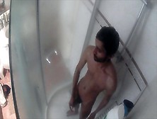 Spy Web Camera - Stepsister Filmed Brother While He Is Mastrubating In The Shower