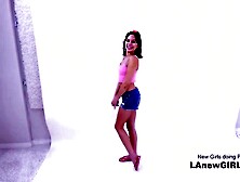 Tiny 18 yo Girl practices pumping big hard cock