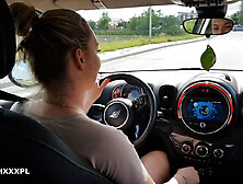 Hot Cheating Wife Pickup a Stranger and Blow Him in Car on a Street