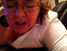 Fat bitch takes cock up her ass