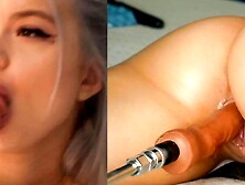 Cam Girl Getting Fucked And Sucking two fuck machines