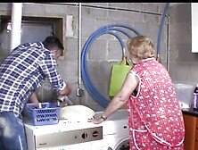 I Fuck The Old Woman Doggy Style On The Washing Machine