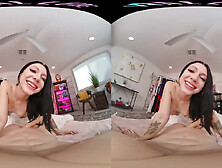 Brunette MILF's VR Lesbian Passion in a 4K Sensual Encounter