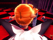 Furry Yiff Anime POINT OF VIEW Bj and Rammed Cat x Leopard - 3D Manga cartoon hentai asian porn