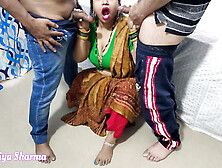 Bhojpuri bhabhi Fucked Hard By Her Father in Law In Front Of Her Dever ( Threesome Sex)