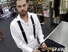 Molten faggot lovemaking in the store