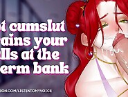 Concupiscent Receptionist Drains Your Balls At The Goo Bank [Audio Roleplay] [Tractable Wench] [Cumslut]