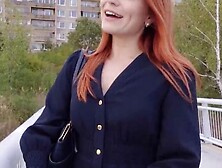 Russian Red Head Clemence Audiard Tempts A Man For Hardcore Sex Outdoors