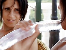 Adria Michelle Lesbo Double Sex Tool - Nicolette Noir (Large Bazookas,  Large Melons)