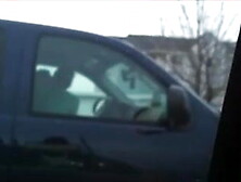 Blowing a stranger in the parking lot.