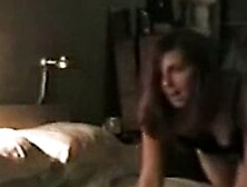 Sexy wife gets dildo in pussy and cock in ass