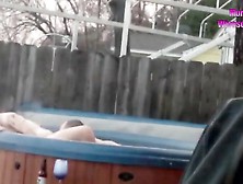 Couple In A Hot Tub Caught