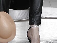 Sexy Toe Sandals High Heels Worn With Pads Part 1