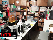 Shoplyfter - Shaky Blonde Zoe Parker Regrets Stealing After Officer Drills Her Snatch In The Backroom