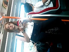 Train Perving - Long Haired Cutie