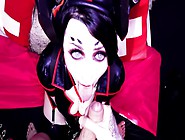 Devil Mercy Messy Blowjob & Facefucking