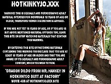 Dragon Dildo From Mr.  Hankey In Hot Hotkinkyjo Bum At Abandoned Factory