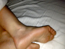 Ex-Wife Night Time Feet.  No Cum-Shot