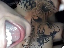 Tattooed Bombshell Cant Stop Feasting On My Throbbing Boner