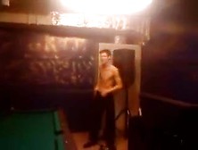 Gay Immature Plays Naked Pool