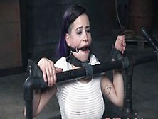 Ballgagged Sub Flogged And Fingered