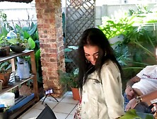 Mutual masturbation outdoor with my stepsis